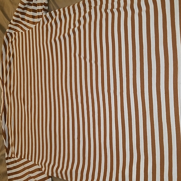 CDG Comme Des Garcon stripe long sleev brown large - Picture 4 of 4
